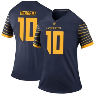 Justin Herbert Legend Navy Women's Oregon Ducks Football Jersey