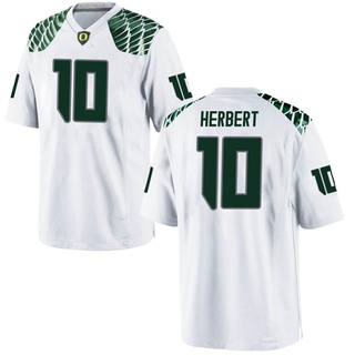 Justin Herbert Replica White Youth Oregon Ducks Football Jersey