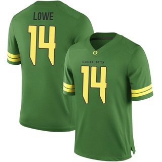 Justius Lowe Game Green Men's Oregon Ducks Football Jersey