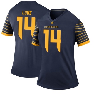 Justius Lowe Legend Navy Women's Oregon Ducks Football Jersey