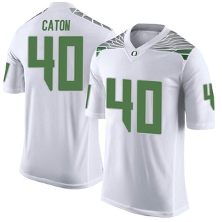 Kade Caton Limited White Youth Oregon Ducks Football Jersey