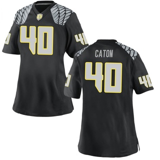 Kade Caton Replica Black Women's Oregon Ducks Football Jersey