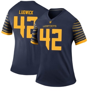 Kaden Ludwick Legend Navy Women's Oregon Ducks Football Jersey