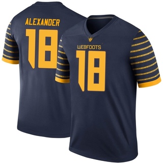 Kam Alexander Legend Navy Men's Oregon Ducks Football Jersey