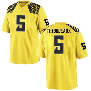 Kayvon Thibodeaux Game Gold Men's Oregon Ducks Football Jersey