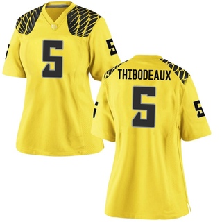 Kayvon Thibodeaux Game Gold Women's Oregon Ducks Football Jersey