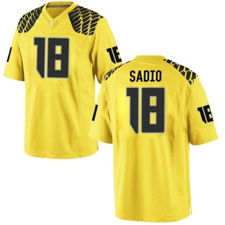 Kenyon Sadiq Game Gold Men's Oregon Ducks Football Jersey