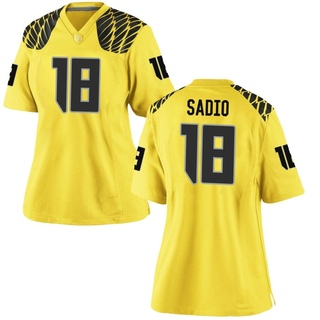 Kenyon Sadiq Game Gold Women's Oregon Ducks Football Jersey