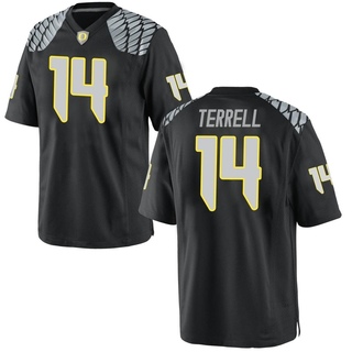 Khamari Terrell Game Black Men's Oregon Ducks Football Jersey