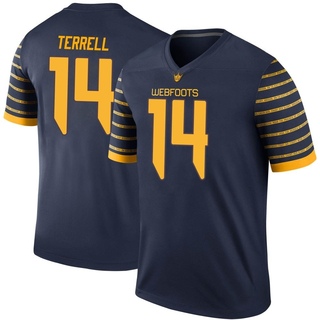 Khamari Terrell Legend Navy Youth Oregon Ducks Football Jersey