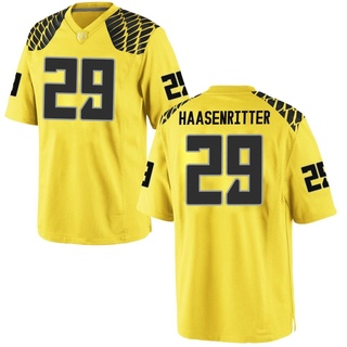 Kilohana Haasenritter Game Gold Men's Oregon Ducks Football Jersey