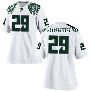 Kilohana Haasenritter Game White Women's Oregon Ducks Football Jersey