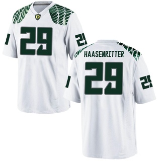 Kilohana Haasenritter Game White Youth Oregon Ducks Football Jersey