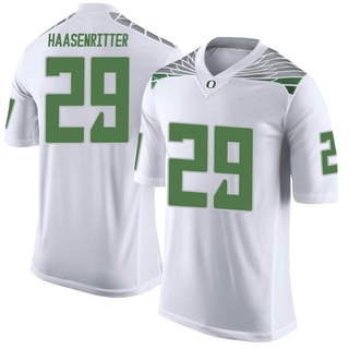 Kilohana Haasenritter Limited White Youth Oregon Ducks Football Jersey