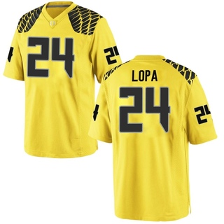 Kingston Lopa Game Gold Men's Oregon Ducks Football Jersey