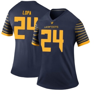 Kingston Lopa Legend Navy Women's Oregon Ducks Football Jersey