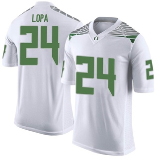 Kingston Lopa Limited White Men's Oregon Ducks Football Jersey