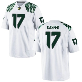 Kyler Kasper Game White Men's Oregon Ducks Football Jersey