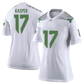 Kyler Kasper Limited White Women's Oregon Ducks Football Jersey