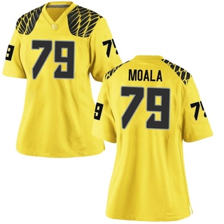 Lipe Moala Game Gold Women's Oregon Ducks Football Jersey