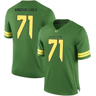 Malaesala Aumavae-Laulu Game Green Youth Oregon Ducks Football Jersey