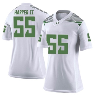 Marcus Harper II Limited White Women's Oregon Ducks Football Jersey