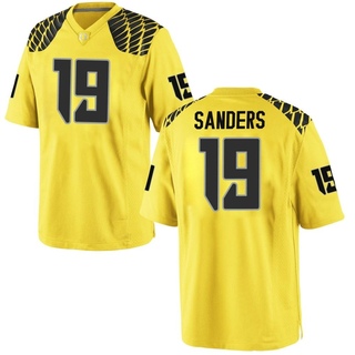 Marcus Sanders Game Gold Men's Oregon Ducks Football Jersey