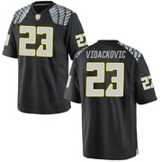 Marko Vidackovic Game Black Youth Oregon Ducks Football Jersey