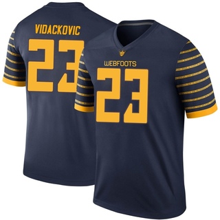 Marko Vidackovic Legend Navy Youth Oregon Ducks Football Jersey