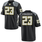 Marko Vidackovic Replica Black Youth Oregon Ducks Football Jersey