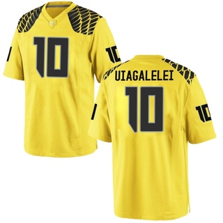 Matayo Uiagalelei Game Gold Men's Oregon Ducks Football Jersey