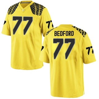 Matthew Bedford Game Gold Men's Oregon Ducks Football Jersey