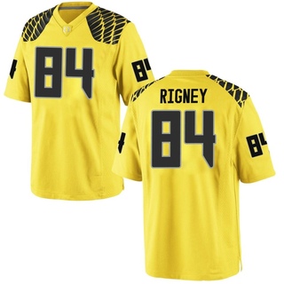 Matthew Rigney Game Gold Men's Oregon Ducks Football Jersey