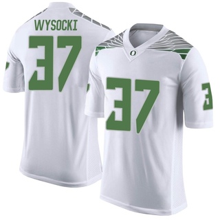 Max Wysocki Limited White Youth Oregon Ducks Football Jersey