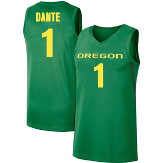 N'Faly Dante Replica Green Men's Oregon Ducks Basketball Jersey