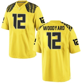 Peyton Woodyard Game Gold Men's Oregon Ducks Football Jersey