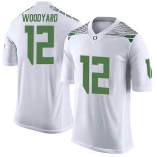 Peyton Woodyard Limited White Men's Oregon Ducks Football Jersey