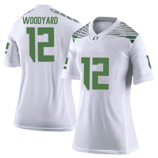 Peyton Woodyard Limited White Women's Oregon Ducks Football Jersey