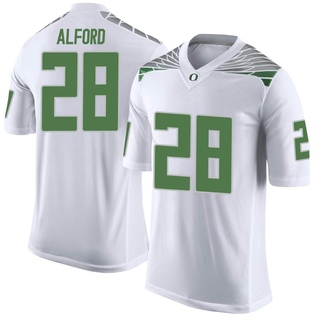 Preston Alford Limited White Men's Oregon Ducks Football Jersey