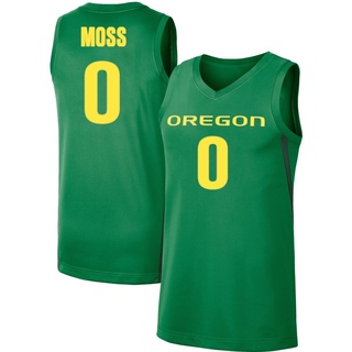 Ra'Heim Moss Replica Green Men's Oregon Ducks Basketball Jersey