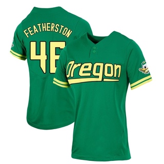 Ryan Featherston Replica Green Women's Oregon Ducks Two-Button Baseball Jersey