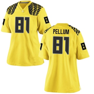 Ryan Pellum Game Gold Women's Oregon Ducks Football Jersey