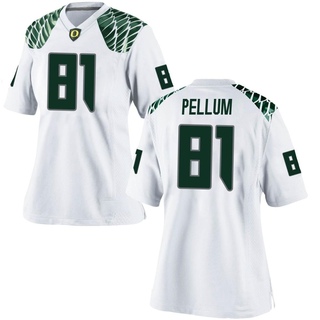 Ryan Pellum Game White Women's Oregon Ducks Football Jersey