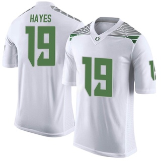 Ryder Hayes Limited White Men's Oregon Ducks Football Jersey