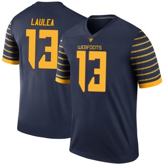 Sione Laulea Legend Navy Men's Oregon Ducks Football Jersey