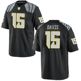 Solomon Davis Game Black Men's Oregon Ducks Football Jersey