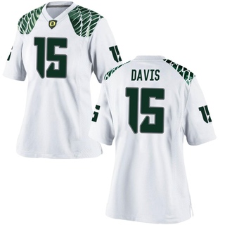 Solomon Davis Game White Women's Oregon Ducks Football Jersey