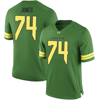 Steven Jones Game Green Men's Oregon Ducks Football Jersey