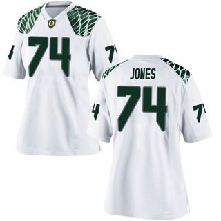 Steven Jones Game White Women's Oregon Ducks Football Jersey