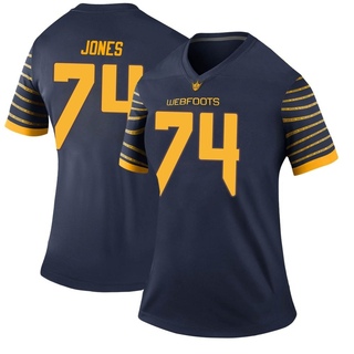 Steven Jones Legend Navy Women's Oregon Ducks Football Jersey